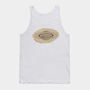 saturn vintage paper cut out sticker tote bag Tank Top